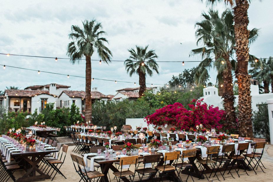 <strong>For a same-sex wedding -- Korakia Pensione, Palm Springs: </strong>The Mediterranean-inspired hotel features candlelit walkways, palm-flanked pools and leafy, bougainvillea-filled gardens. 