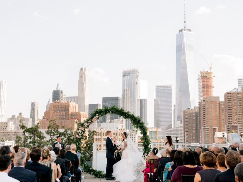 <strong>For a city wedding -- Tribeca Rooftop, New York City: </strong>At 18,000 square feet, the Rooftop is big enough for 400 guests to dine and dance in the open air. 