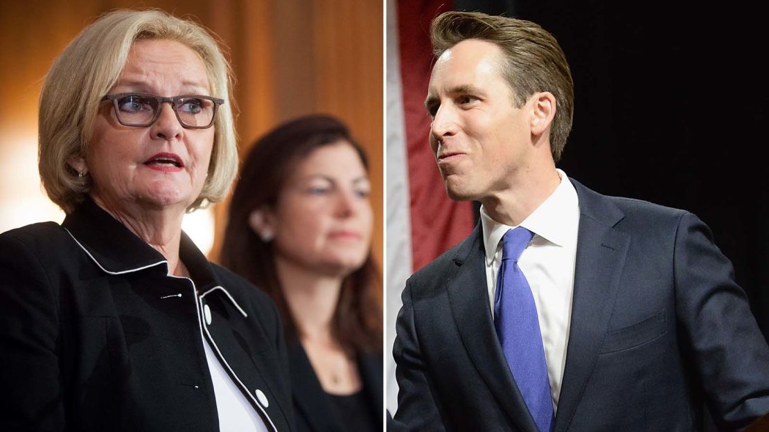 Sen. Claire McCaskill is being challenged by Missouri Attorney General Josh Hawley