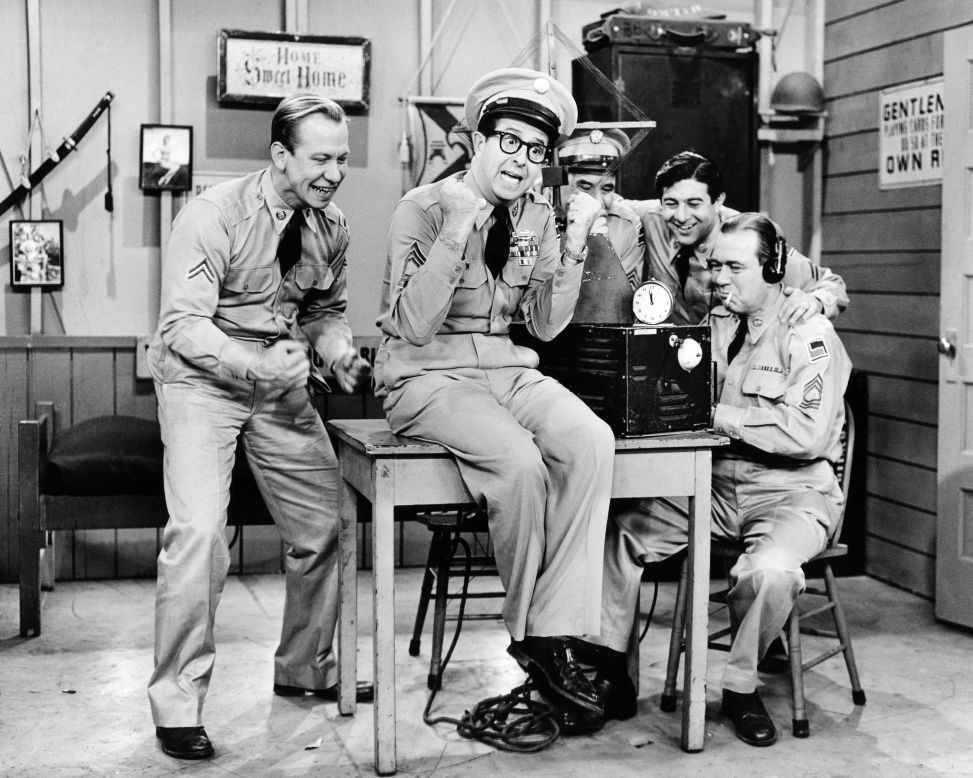 With Phil Silvers, center, as the scheming Master Sgt. Ernest G. Bilko, "The Phil Silvers Show" influenced latter-day comedians such as Robin Williams and Larry David. "My favorite show of all time was Bilko," David once told <a href="http://www.newyorker.com/magazine/2004/01/19/angry-middle-aged-man" target="_blank" target="_blank">The New Yorker.</a> "I just thought that was head and shoulders above any other show I had seen."