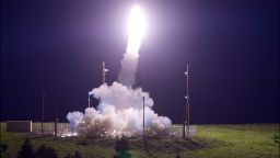 A Terminal High Altitude Area Defense (THAAD) interceptor is launched from the Pacific Spaceport Complex Alaska in Kodiak, Alaska, during Flight Test THAAD (FTT)-18 on July 11, 2017. During the test, the THAAD weapon system successfully intercepted an air-launched intermediate-range ballistic missile (IRBM) target.
