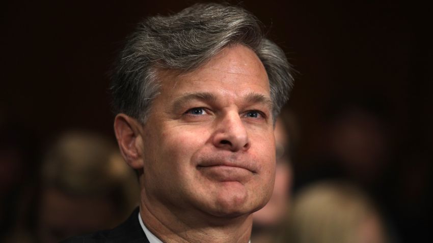 WASHINGTON, DC - JULY 12:  FBI director nominee Christopher Wray prespares to testify during his confirmation hearing before the Senate Judiciary Committee July 12, 2017 on Capitol Hill in Washington, DC. If confirmed, Wray will fill the position that has been left behind by former director James Comey who was fired by President Donald Trump about two months ago.  (Photo by Alex Wong/Getty Images)