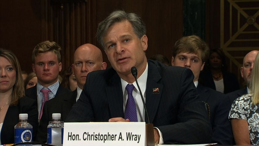christopher wray confirmation hearing