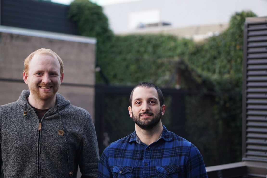 Ben Congleton, CEO and co-founder of Olark (left) with Matt Pizzimenti, the company's COO and co-founder