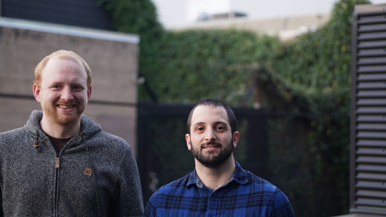Ben Congleton, CEO and co-founder of Olark (left) with Matt Pizzimenti, the company's COO and co-founder