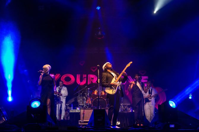 US musician Nile Rogers performs with his band Chic at the annual <a href="http://www.clockenflap.com/" target="_blank" target="_blank">Clockenflap</a> music festival in Hong Kong. Returning in November, the festival will welcome Feist and UK trip-hop group Massive Attack.