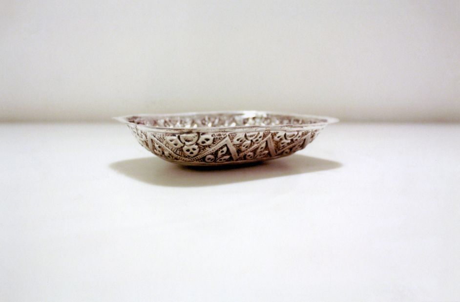 Kohli says that his house was one of only ten Hindu homes in a predominantly Muslim neighborhood. As Partition riots broke out, his family fled with the few possessions they could carry, including this silver soap dish.