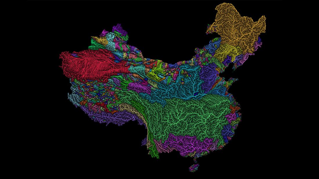 <strong>Map of China: </strong>Szucs' mapping skills have enabled him to find long lost forts, track wildlife and help decision-making when it comes to conservation.<strong> </strong>