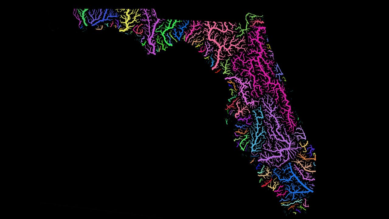 GIS artist Robert Szucs found a new way to showcase beautiful rivers around the world. (Robert Szucs/Grasshopper Geography)