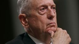 WASHINGTON, DC - JUNE 13:  U.S. Defense Secretary James Mattis testifies before the Senate Armed Services Committee during a hearing in the Dirksen Senate Office Building on Capitol Hill June 13, 2017 in Washington, DC. Mattis and other Pentagon leaders testified about the proposed FY2018 National Defense Authorization Budget Request.  (Photo by Chip Somodevilla/Getty Images)