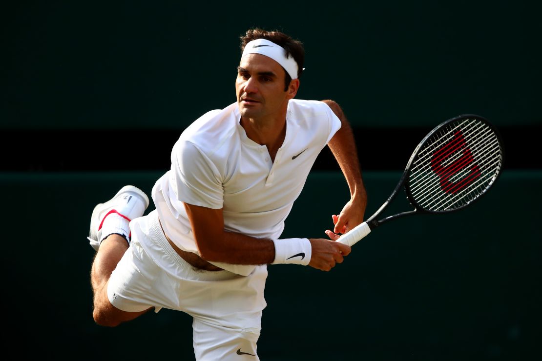 Roger Federer is bidding to win a record eighth Wimbledon title.