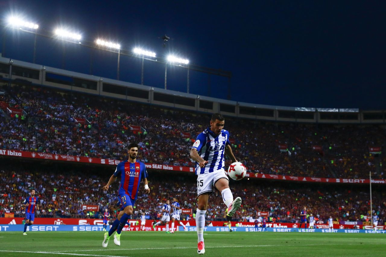 Theo Hernandez has become one of the few that have dared to make the cross-city switch from Atletico to Real Madrid following his eye-catching performance whilst on loan at Deportivo Alavés. The 19-year-old made 37 appearances for the Basque side, averaging two tackles per game. 