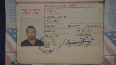 Another member of the group of ten was a man known as Juan Lazaro, who held this Peruvian passport while living in New York City. 