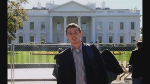 Mikhail Semenko was living outside Washington under his real name before he was arrested as part of the group of ten. The FBI said his background check was clean enough to allow him entry into the United States on a student visa. Nonetheless, he eventually worked as a spy for Russia, the FBI said. This snapshot shows Semenko posing in front of the White House.