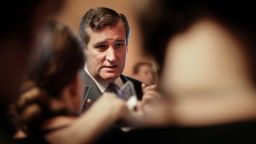 Sen. Ted Cruz, R-Texas speaks to members of the media on Capitol Hill in Washington Thursday, July 13, 2017. Senate Majority Leader Mitch McConnell of Ky. rolled out the GOP's revised health care bill, pushing toward a showdown vote next week with opposition within the Republican ranks. (AP Photo/Pablo Martinez Monsivais)