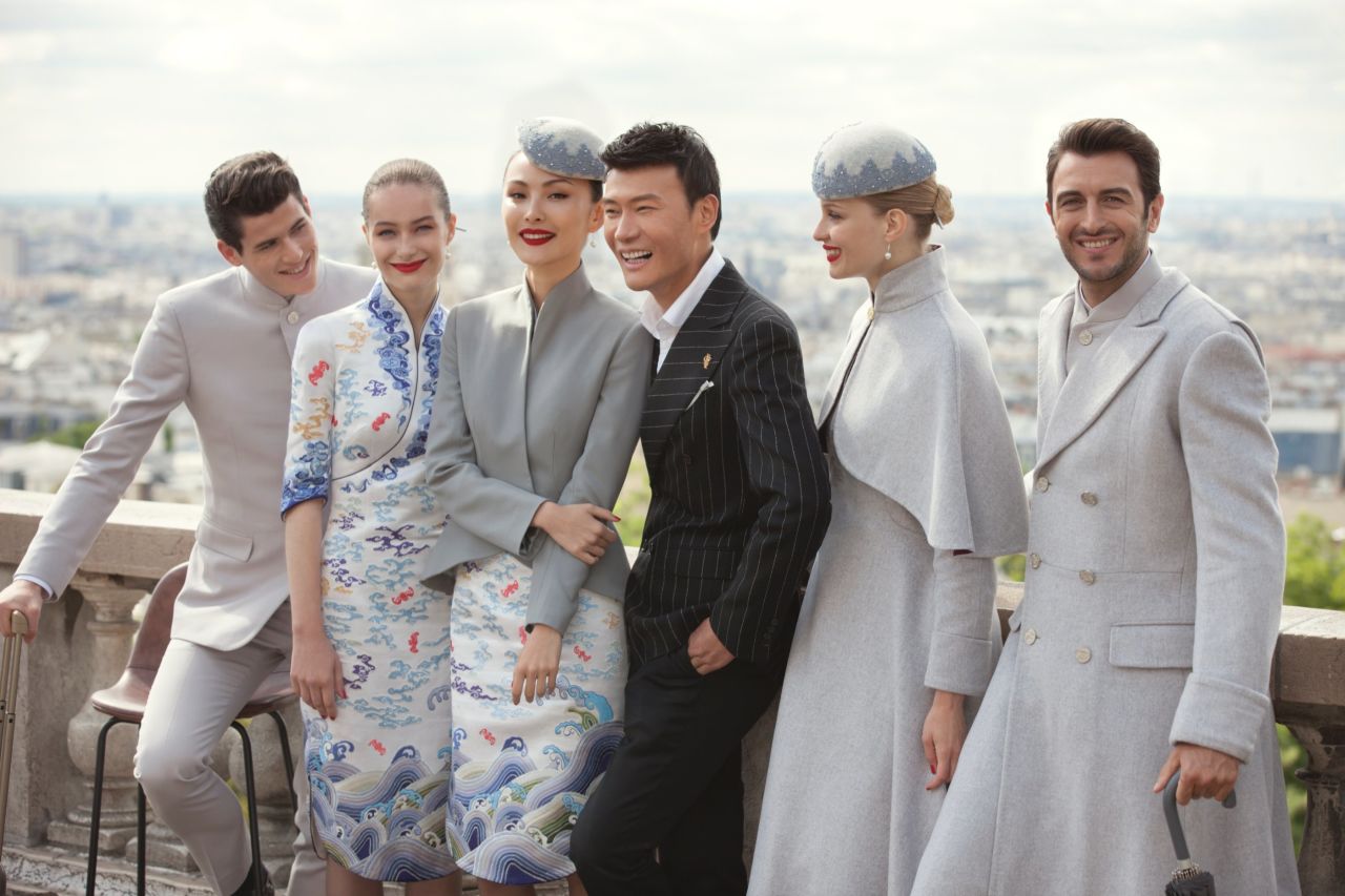 <strong>High fashion:</strong> Chinese airline Hainan Airlines has staked its claim as the world's most stylish fleet, premiering a haute couture uniform for its cabin crew.