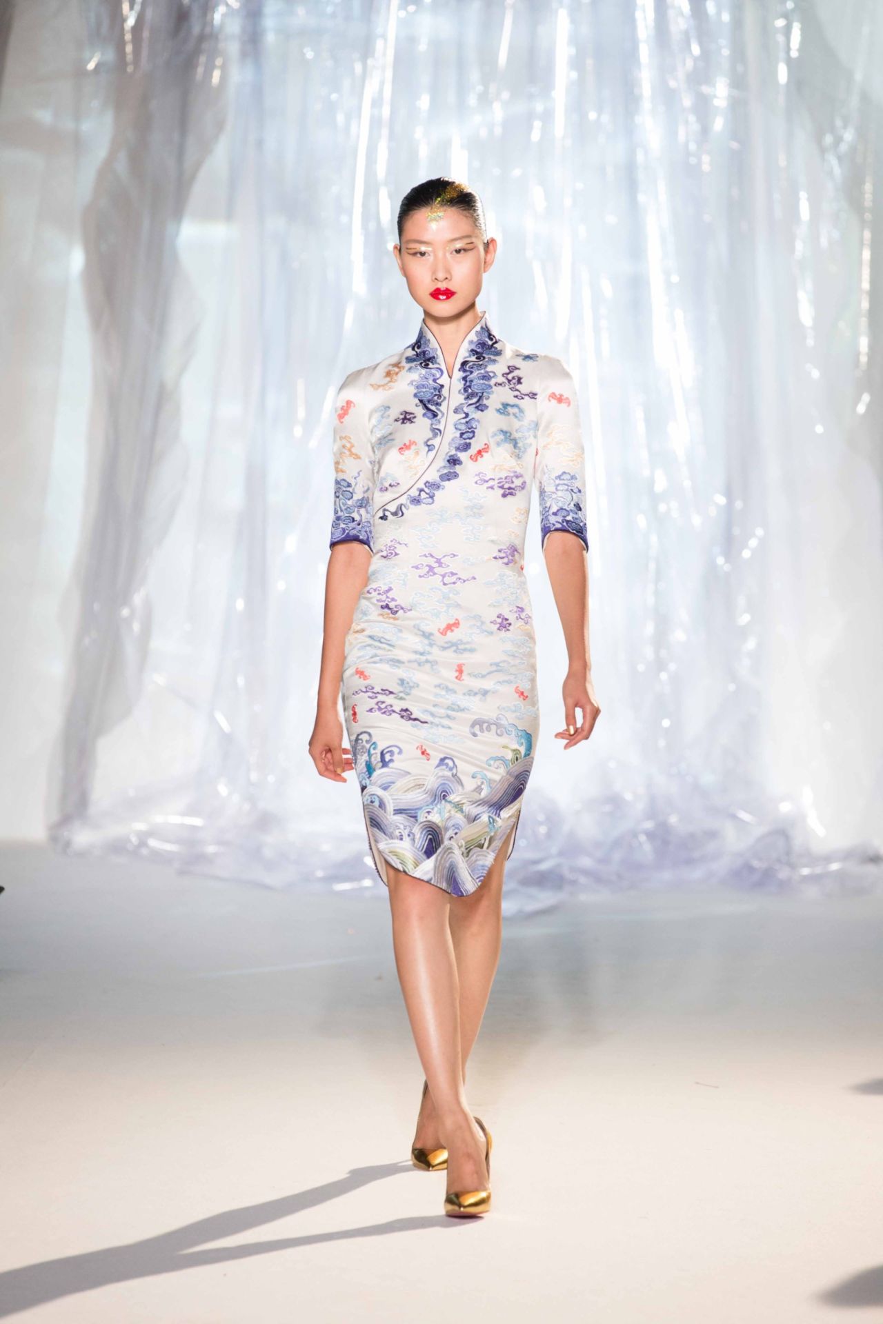 <strong>Fashion show:</strong> Hainan Airlines debuted the collection at the 2017 Laurence Xu Haute Couture Show at Paris Couture Week Fall/Winter 2017.