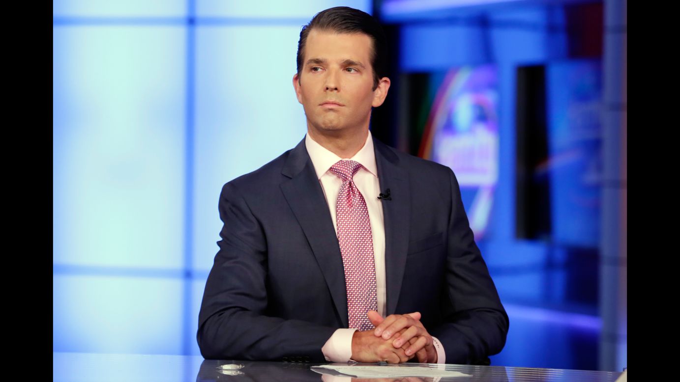 Donald Trump Jr., son of US President Donald Trump, is interviewed by Fox News' Sean Hannity on Tuesday, July 11. Trump Jr. was making his first televised comments since tweeting <a href="http://www.cnn.com/2017/07/12/politics/conservatives-trump-russia/index.html" target="_blank">a series of emails</a> that showed he had arranged a meeting with a Russian lawyer last year after being offered dirt on Hillary Clinton's campaign. <a href="http://www.cnn.com/2017/07/11/politics/donald-trump-jr-sean-hannity/index.html" target="_blank">See what he said in the interview</a>