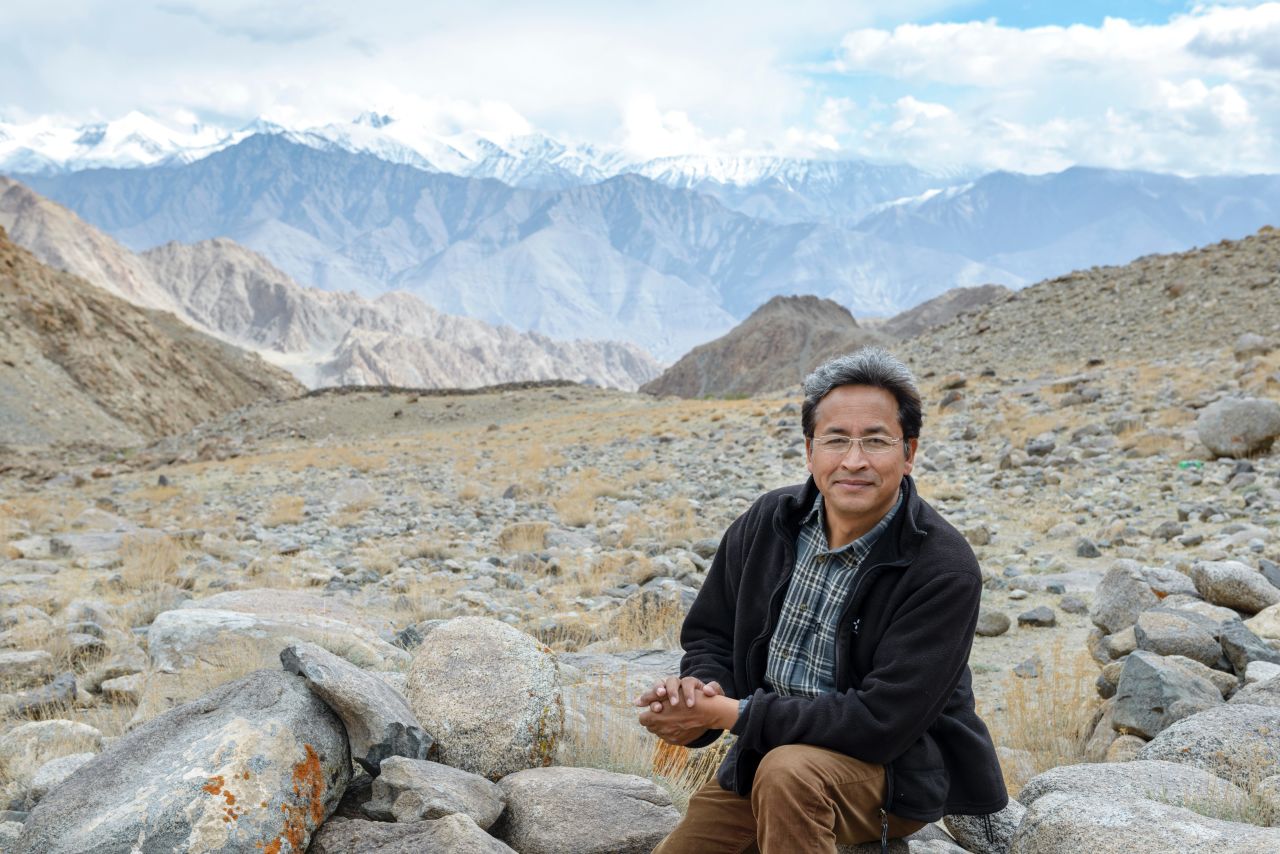 Sonam Wangchuk in Ladakh, northern India.