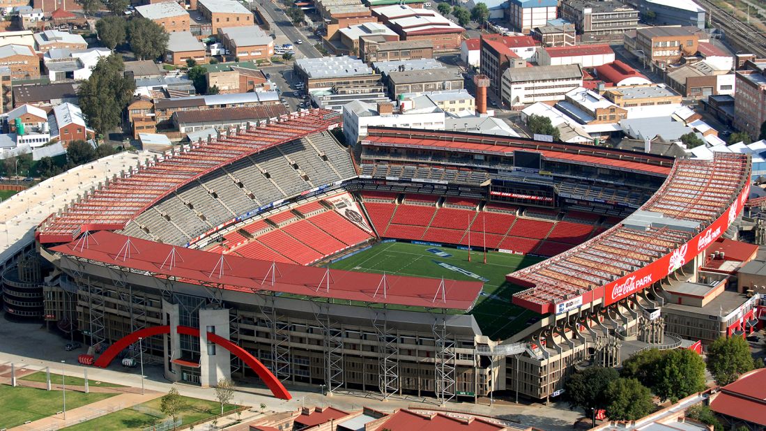 <strong>Emirates Airline Park: </strong>Fondly known as Ellis Park, this stadium hosted the 1995 rugby World Cup final, where  Nelson Mandela donned the Springbok jersey to present the South African team the trophy in what became a symbol of reconciliation after the fall of apartheid.
