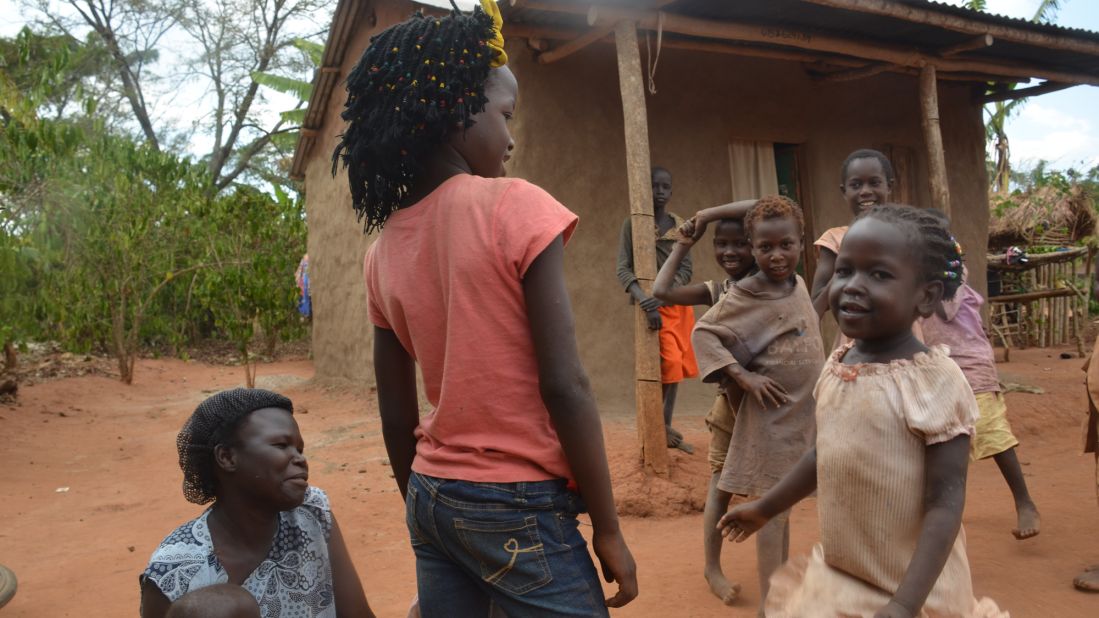 Mata back home in her village in Uganda. As her English improved during her time in the US, she spoke glowingly about her mother -- which didn't match the story her adoptive parents had been told.<br />