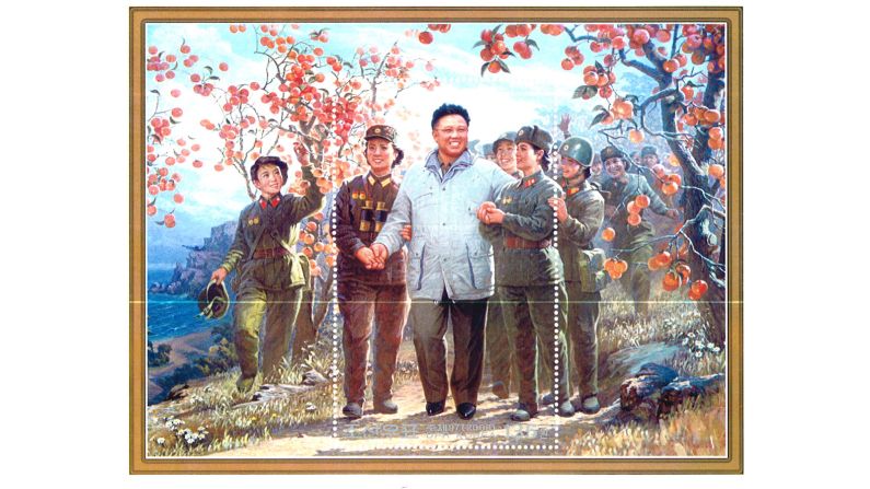 Violent and revolutionary images form just a fraction of the designs appearing on North Korea's postage stamps. 