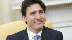 Canadian Prime Minister Justin Trudeau is pictured during a visit to the White House on February, 2017.