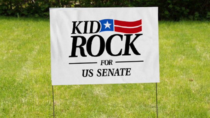 Kid Rock senate sign