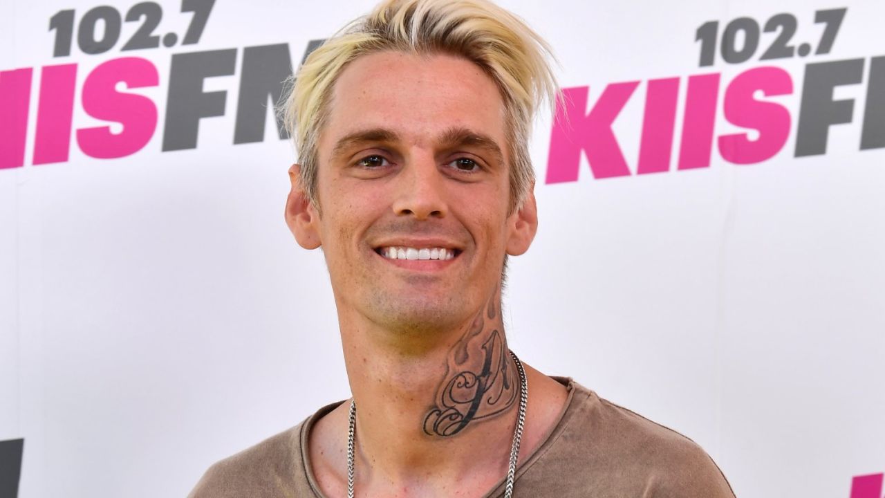 Aaron Carter, here in 2017, died in November at age 34.