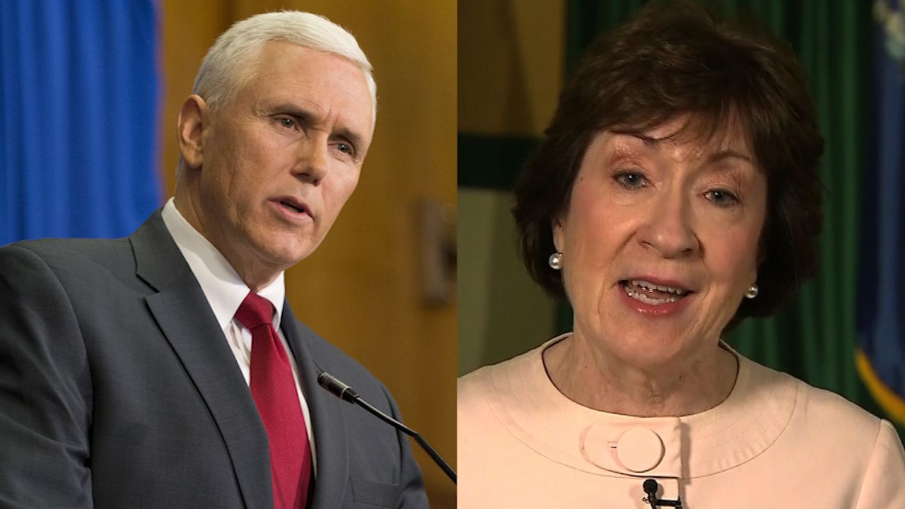 Susan Collins Mike Pence Split