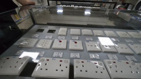 One store sells outlet converters so that shoppers who live in North Korea can use their foreign goods at home. Image from NK Pro/NK News.