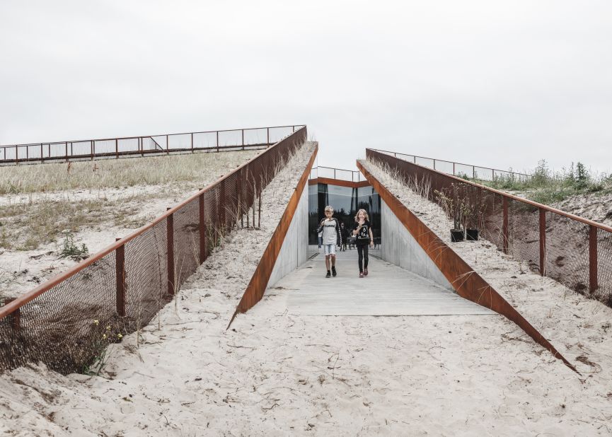 "The museum is almost the landscape itself." says Ingels. "In this case literally, the dunes are the roof of the museum." 