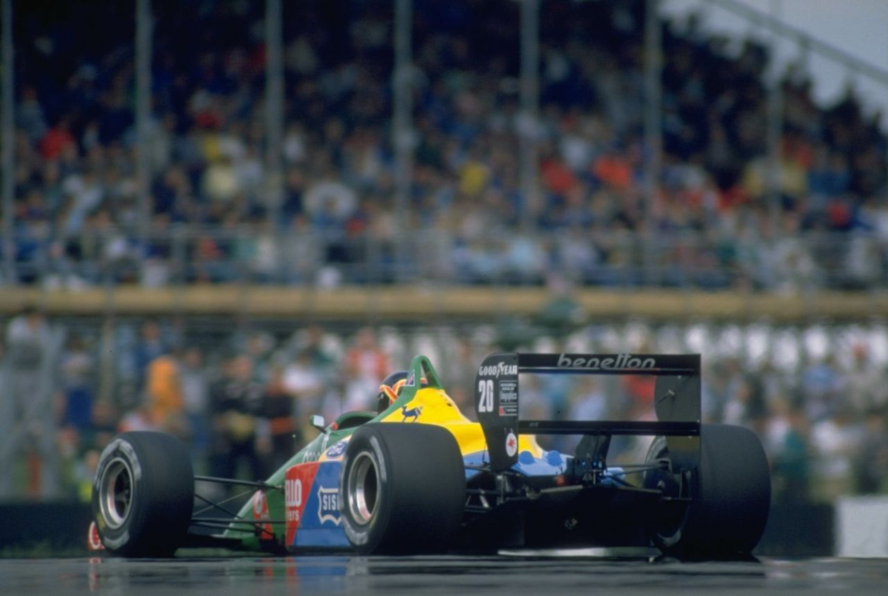 Belgium's Thierry Boutsen in action for the Benetton team at the 1988 British Grand Prix. Silverstone has enjoyed an unbroken run on the F1 calendar since 1987. 