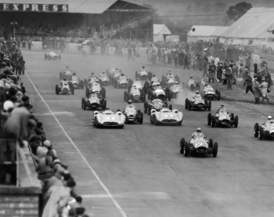 In 1950, Silverstone (pictured here in 1953) became the first circuit to host a Formula One race.