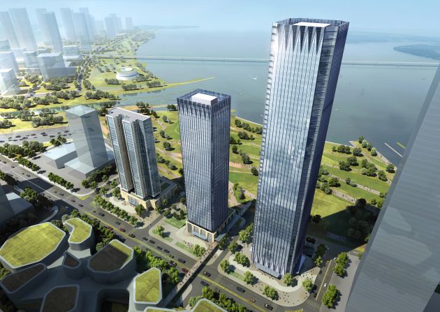 One of Shenzhen's newest central business districts is Qianhai, built on reclaimed land in the west of the city.