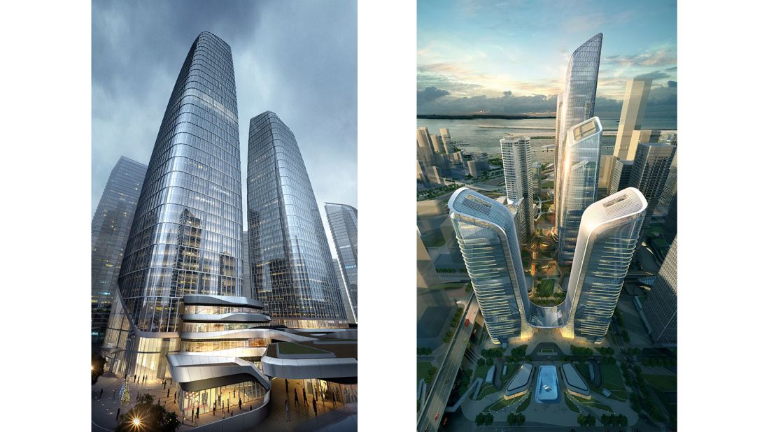 One Excellence is part of a complex of high-rises that are designed to accommodate new housing and offices in the western part of Shenzhen. 