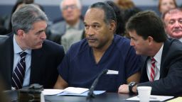 LAS VEGAS - DECEMBER 5:  O.J. Simpson (C) appears in court with attorneys Gabriel Grasso (L) and Yale Galanter prior to sentencing at the Clark County Regional Justice Center December 5, 2008 in Las Vegas, Nevada.  Simpson and co-defendant Clarence "C.J." Stewart were sentenced on 12 charges, including felony kidnapping, armed robbery and conspiracy related to a 2007 confrontation with sports memorabilia dealers in a Las Vegas hotel. (Photo by Issac Brekken-Pool/Getty Images)