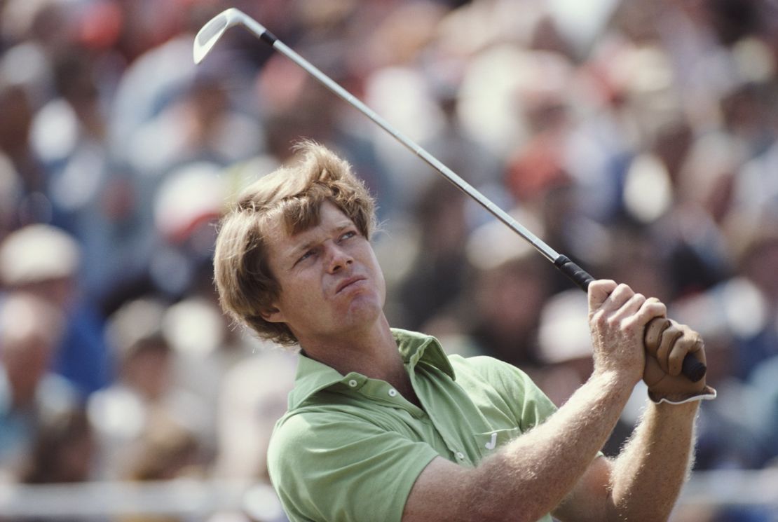 Tom Watson during the 106th Open Championship.