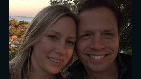 Justine Ruszczyk with her fiancé Don Diamond