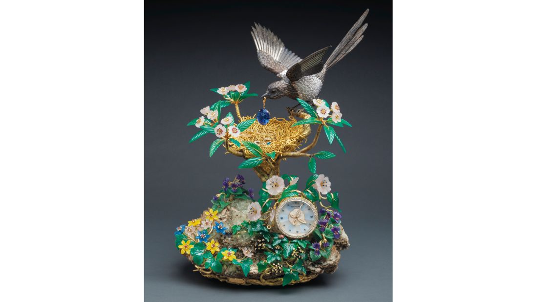 It's just not just Patek Philippe watches that do well at auction. This elaborate clock -- made from yellow gold, diamonds, rubies and sapphires, among other precious materials -- sold for $2.3 million at a 2013 Sotheby's auction in Hong Kong. 