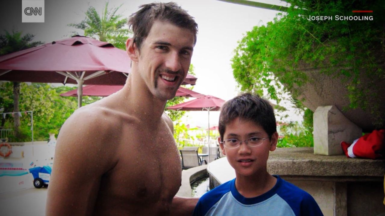 The photo of a young Joseph Schooling meeting his idol in Singapore went viral during the Olympics.