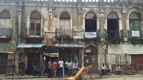 The ageing facades of Campos, Lagos.