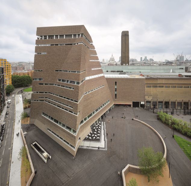 Opened in 2016, the new wing of the Tate Modern, which includes both over- and underground galleries -- expanded the museum's gallery space by 60%.