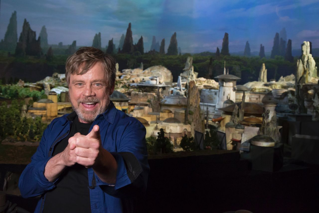 <strong>Skywalker-approved:</strong> "Star Wars" actor Mark Hamill was one of the first to see this model. Guests at Galaxy's Edge will get the chance to pilot the Millennium Falcon.