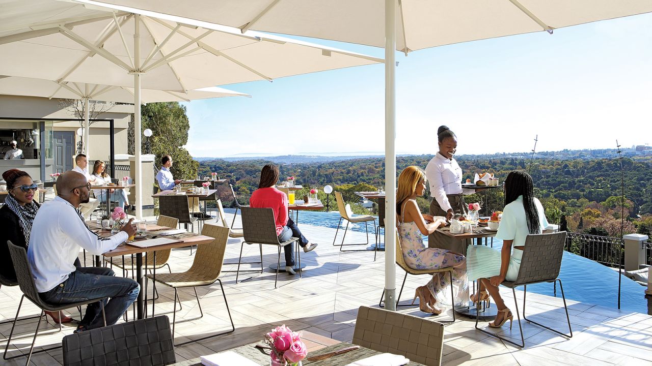 The Westclifff offers brunch with a panoramic view. 