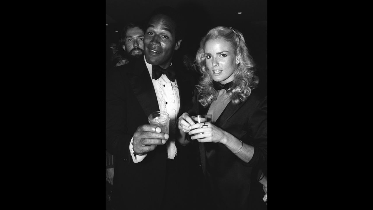 Simpson married Nicole Brown Simpson in 1985. Here the couple appears at a Los Angeles nightclub around 1976. 