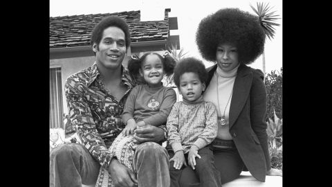 Simpson with his wife, Marguerite Whitley, his daughter Arnelle and son Jason, circa 1974. The couple were married from 1967 to 1979. They had another daughter, Aaren, who died as a toddler in a drowning accident.
