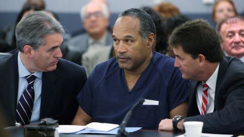 Simpson appears in court with attorneys Gabriel Grasso, left, and Yale Galanter before sentencing in the sports memorabilia case in December 2008 in Las Vegas. Simpson contended he was retrieving personal items that had been stolen from him and were being sold as memorabilia. He later accused Galanter of having a conflict of interest and failing to mount an effective defense.