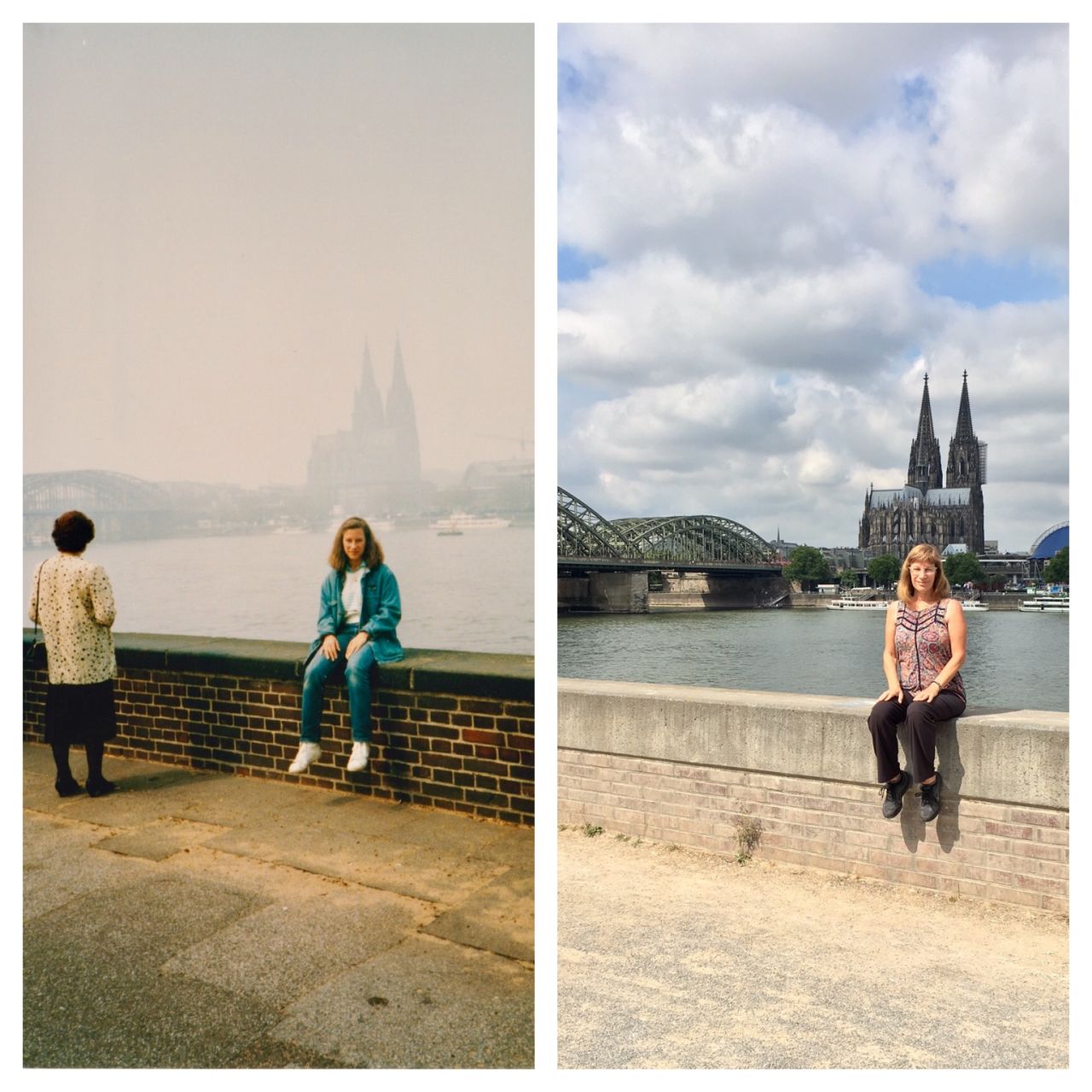 <strong>Europe revisited: </strong>American photographer Lisa Werner recently documented her return to Europe, 30 years after she studied abroad in the 1980s. Werner recreated several photographs from her original trip, including this image of Cologne.