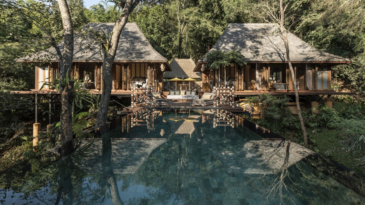 Bensley says his favorite project to date is the Four Seasons Golden Triangle Tented Camp in Chiang Rai, which he designed over 10 years ago. He recently returned to design a new two-bedroom pool villa for the project.